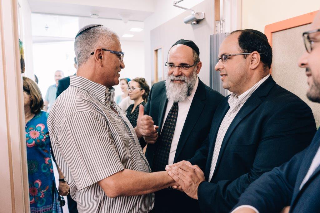 Kalman Samuels, Founder and Director of Shalva with Gideon Shalom