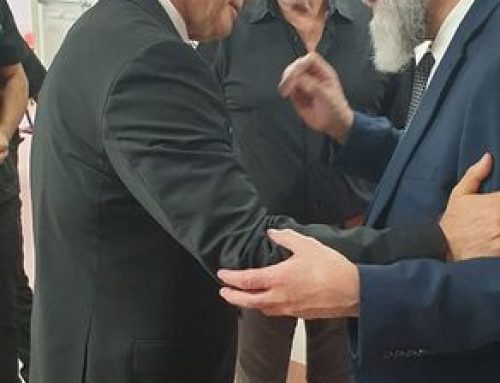 Prime Minister Yair Lapid and Minister of Welfare Meir Cohen in a historical day at Shalva